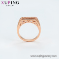 14471 Xuping wholesale1 hombres de moda anillo chapado en oro rosa anillo de joyería